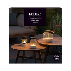 Deluxe solcelle lanterne, stor - 20x20 cm