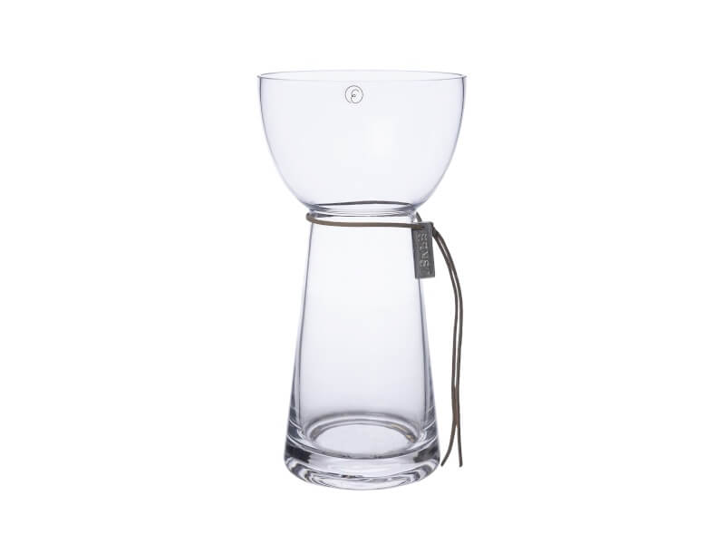 Ernst Hyacintglas, model D10, højde 19 cm, klar.