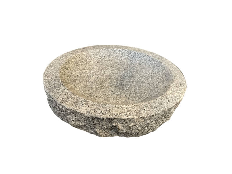 Fuglebad i granit, diameter 50 cm.