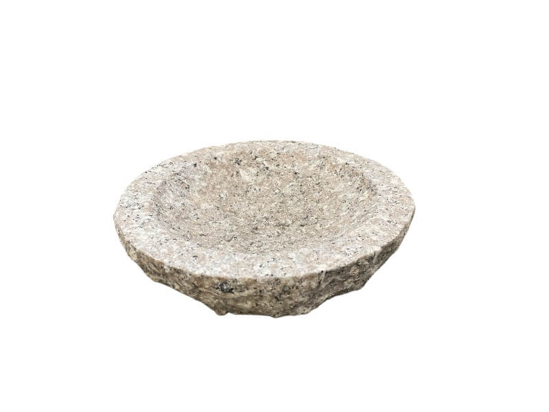 Rundt fuglebad til haven.