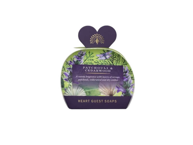 Guestsoap Patchouli & Cedarwood sæt med 3 stykker sæbe.