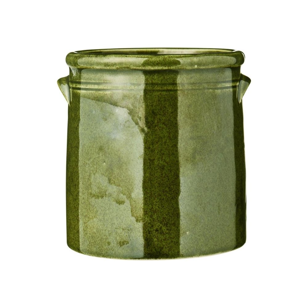 Ib Laursen Skjuler m/ører mosgrøn distressed h15 ø14 cm