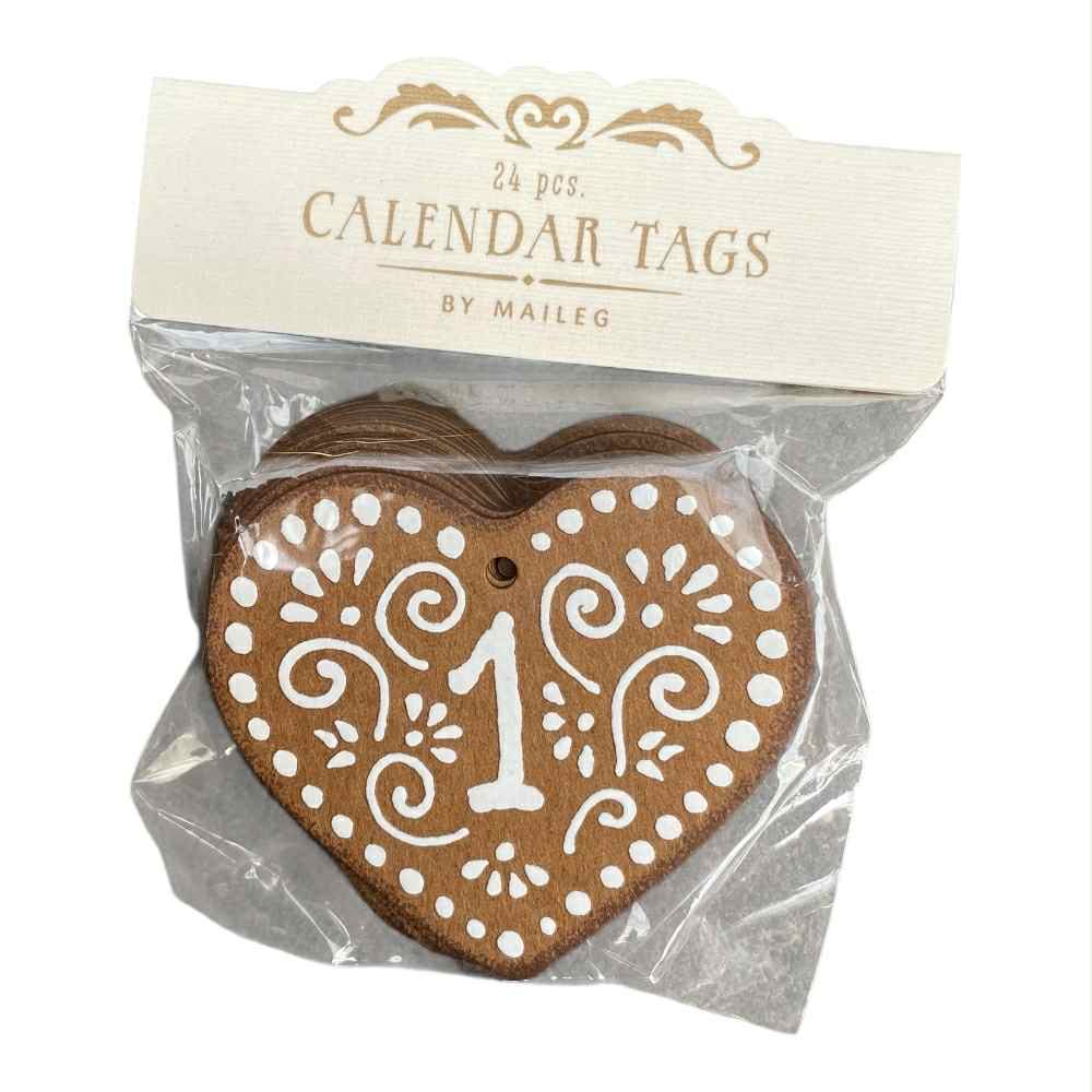 Maileg gavemærker nr. 1-24