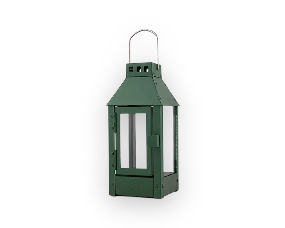 Lille mikro lanterne, model RAL6020, pulverlakeret og galvaniseret.