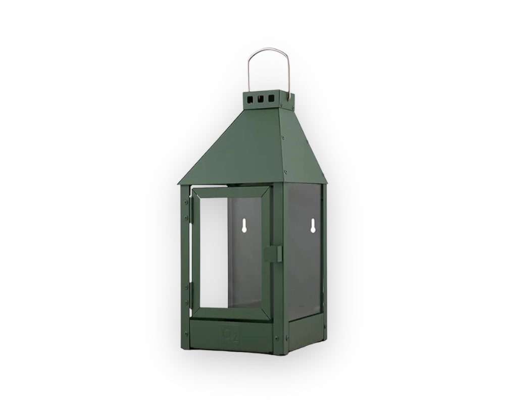 Væglampe model Wall Mini Lantern, størrelse Olive Green RAL6020.