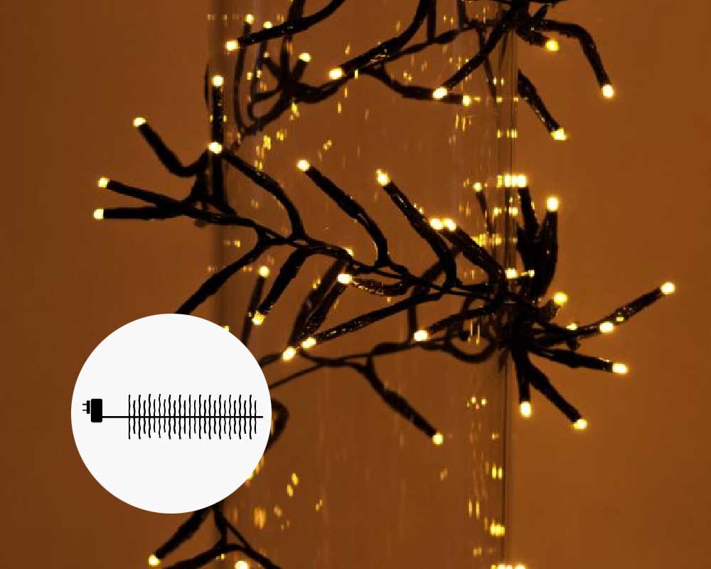 David Ultra Cluster 1000 LED lyskæde til dekoration.