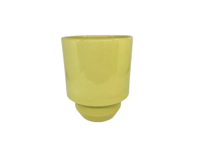 Hoff Pot Glazed, 14 cm potte i lys gul.