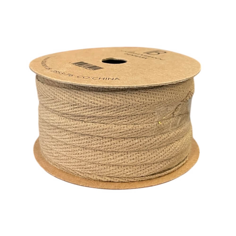 Bomuldsbånd på spole 5 m linen