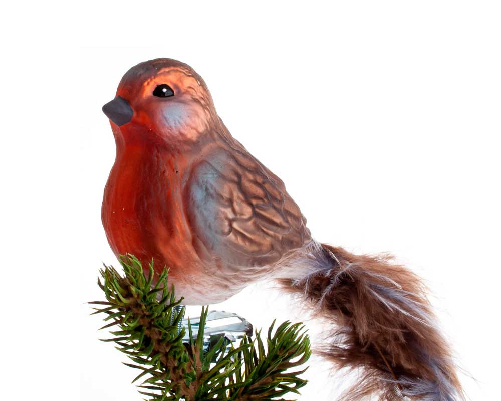 Julekugle F15 Red Robin fra Brink Nordic.