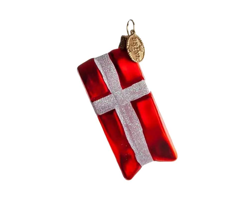 Brink Nordic julekugle model F7 Flag Dk.