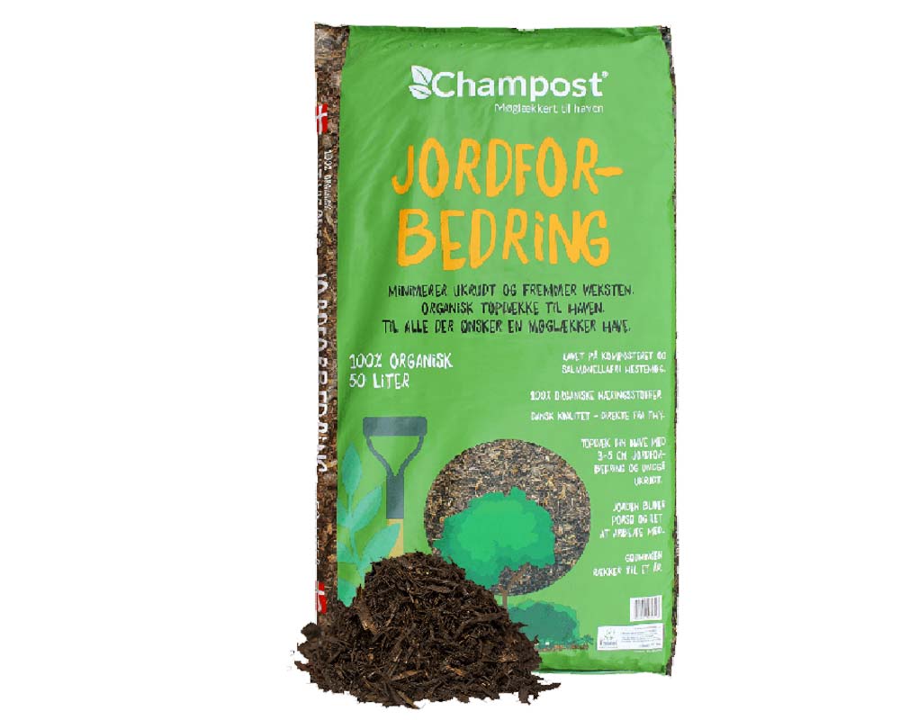 Champost Jordforbedring, 50L til forbedring af jordkvalitet.