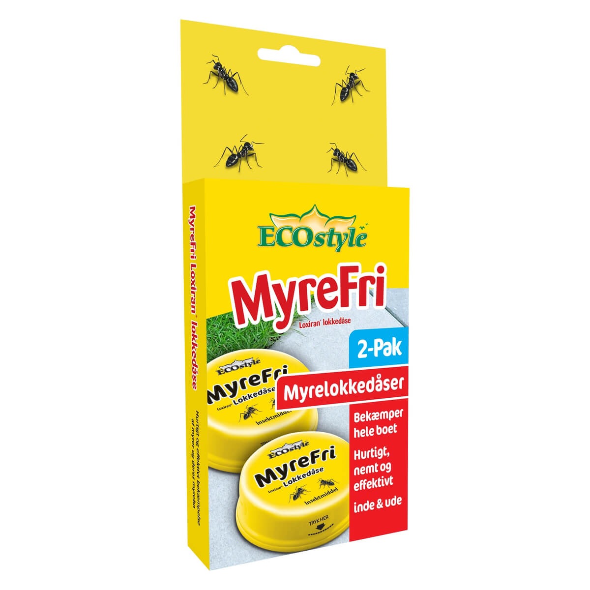 Lokkedåse til myrer, MyreFri Loxiran, pakke med 2 stk.