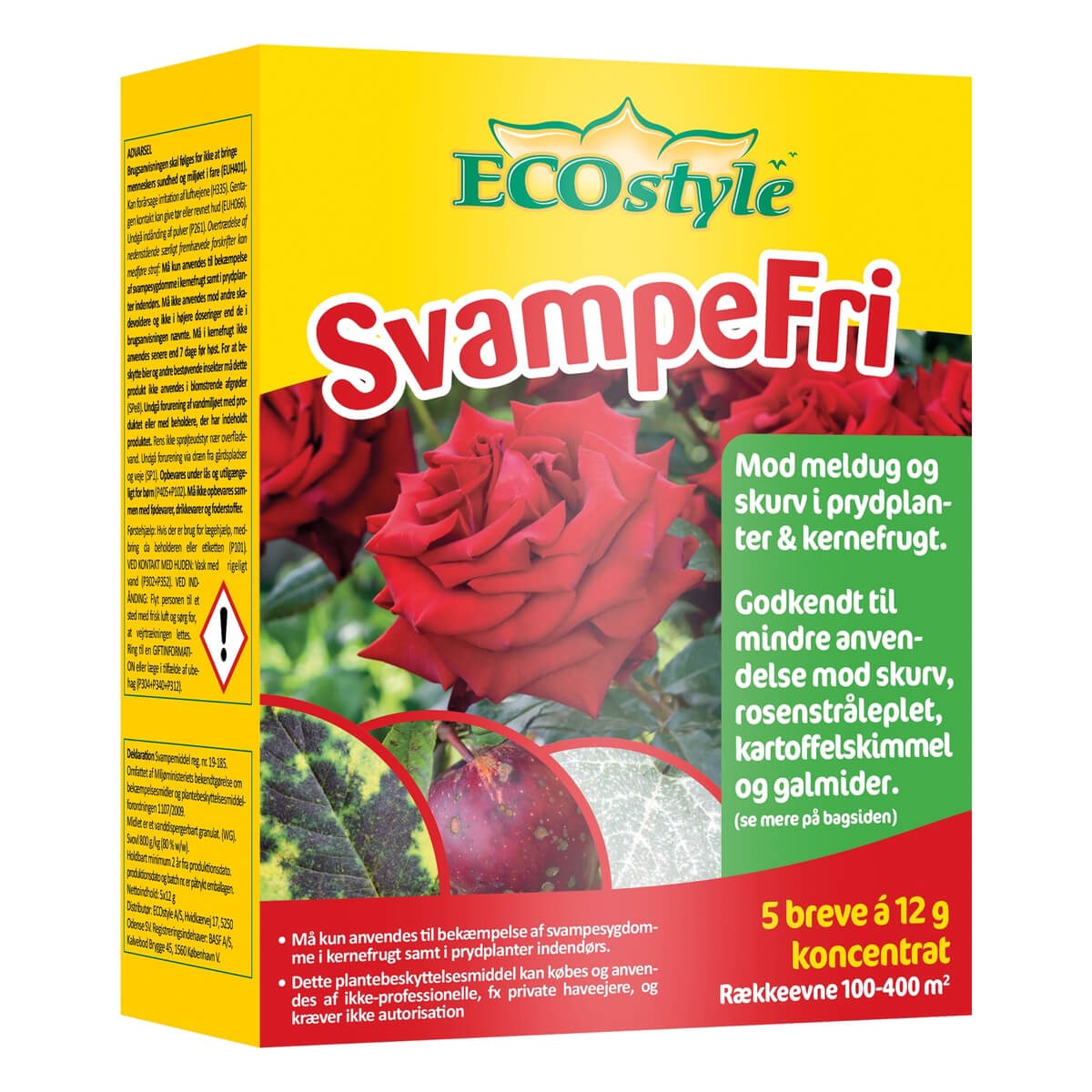 SvampeFri koncentrat pulver 5 breve à 12 g.