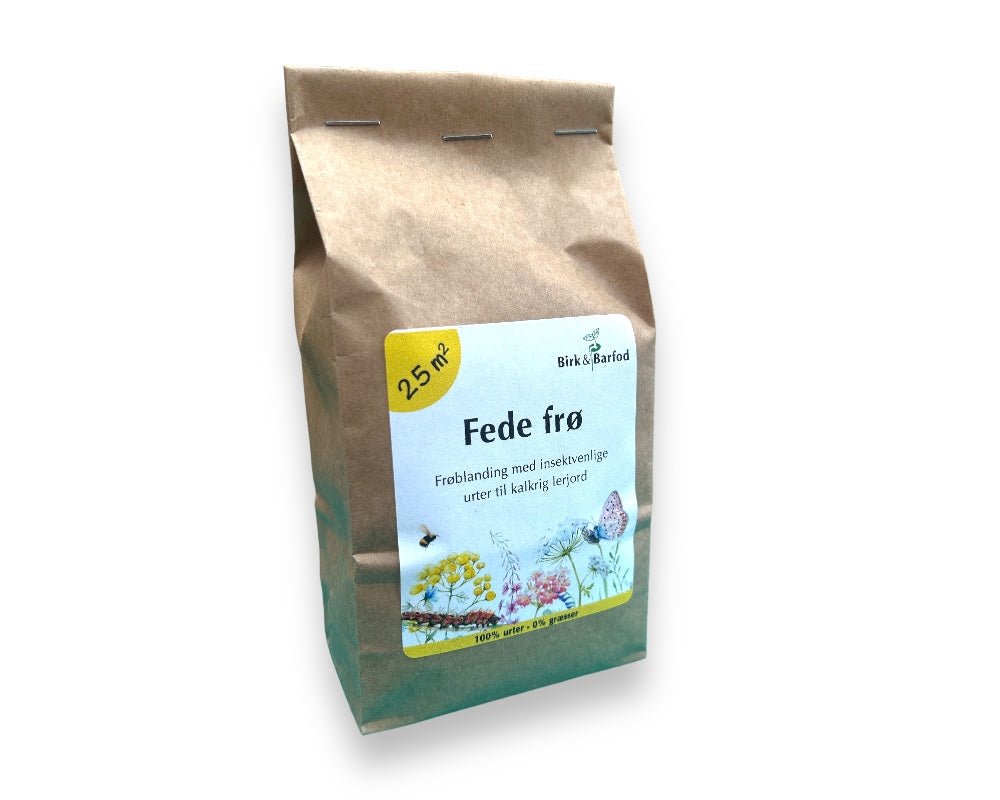 Frøbla. Fede frø til 25 m² græsplæne.