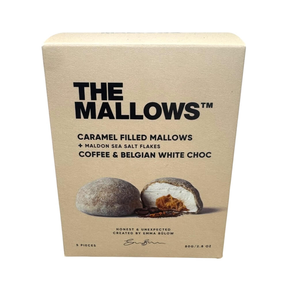 The Mallows, Karamelfyldte skumfiduser Caramel Coffee – 80 g