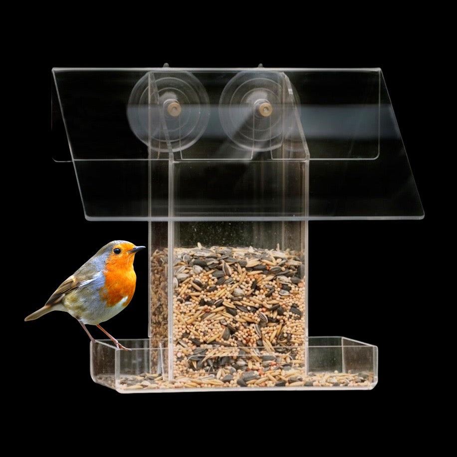 Foderstand til fuglefodring med sugekopper - Walther & Co