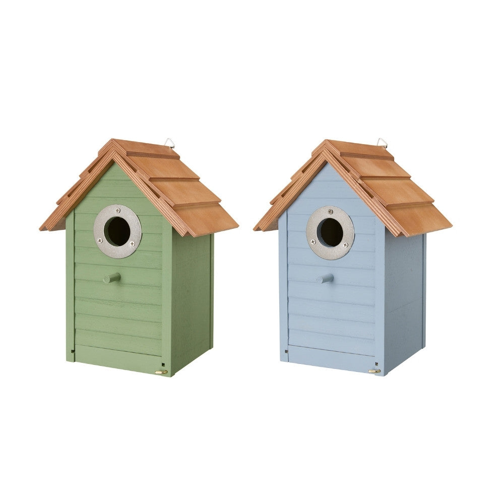 Fuglehus ass. blå/grøn - 1 stk. 19x15x25 cm