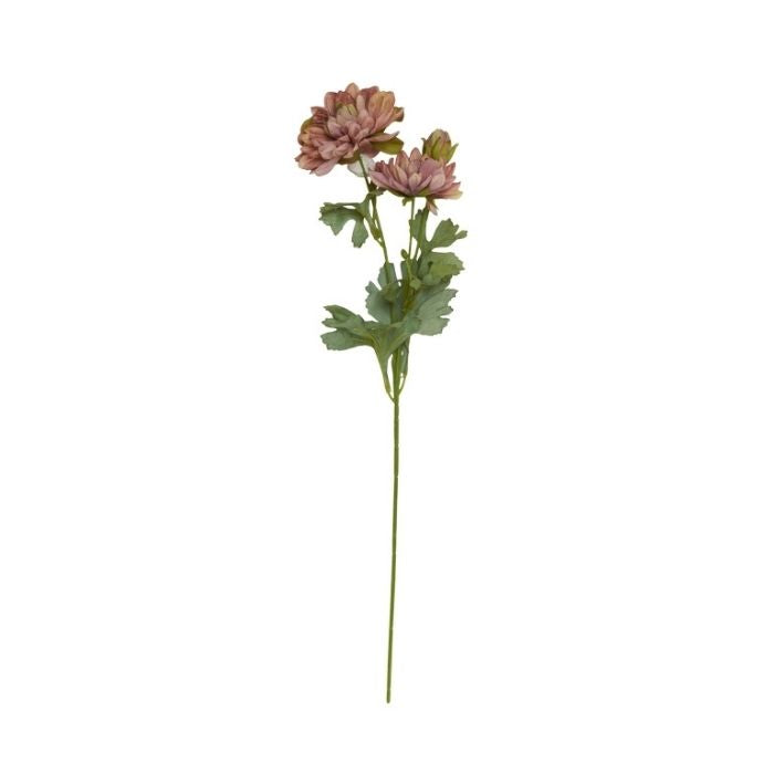 Georgine stilk 53 cm, rosa - kunstig blomst
