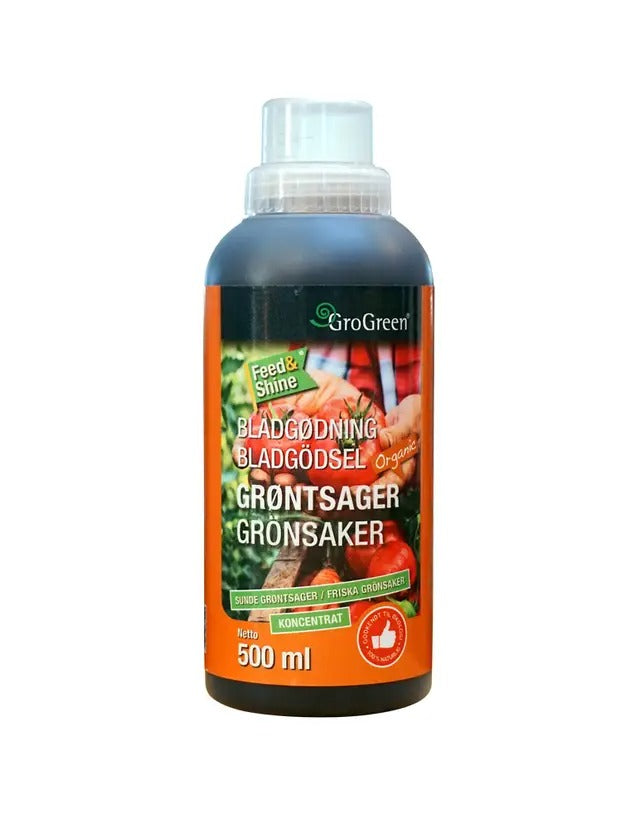 GroGreen Feed & Shine til grøntsager, 500 ml koncentrat.