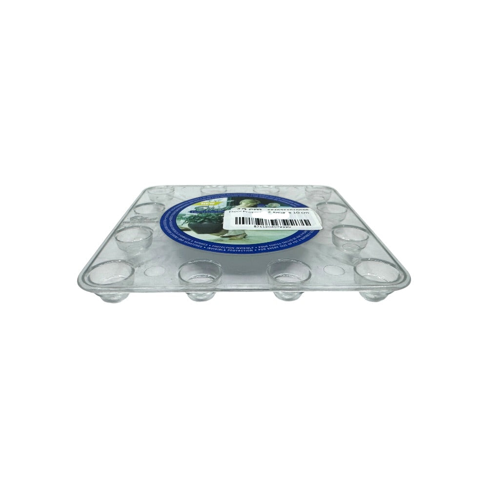 Gulvbeskytter, transparent, firkantet – 10 cm