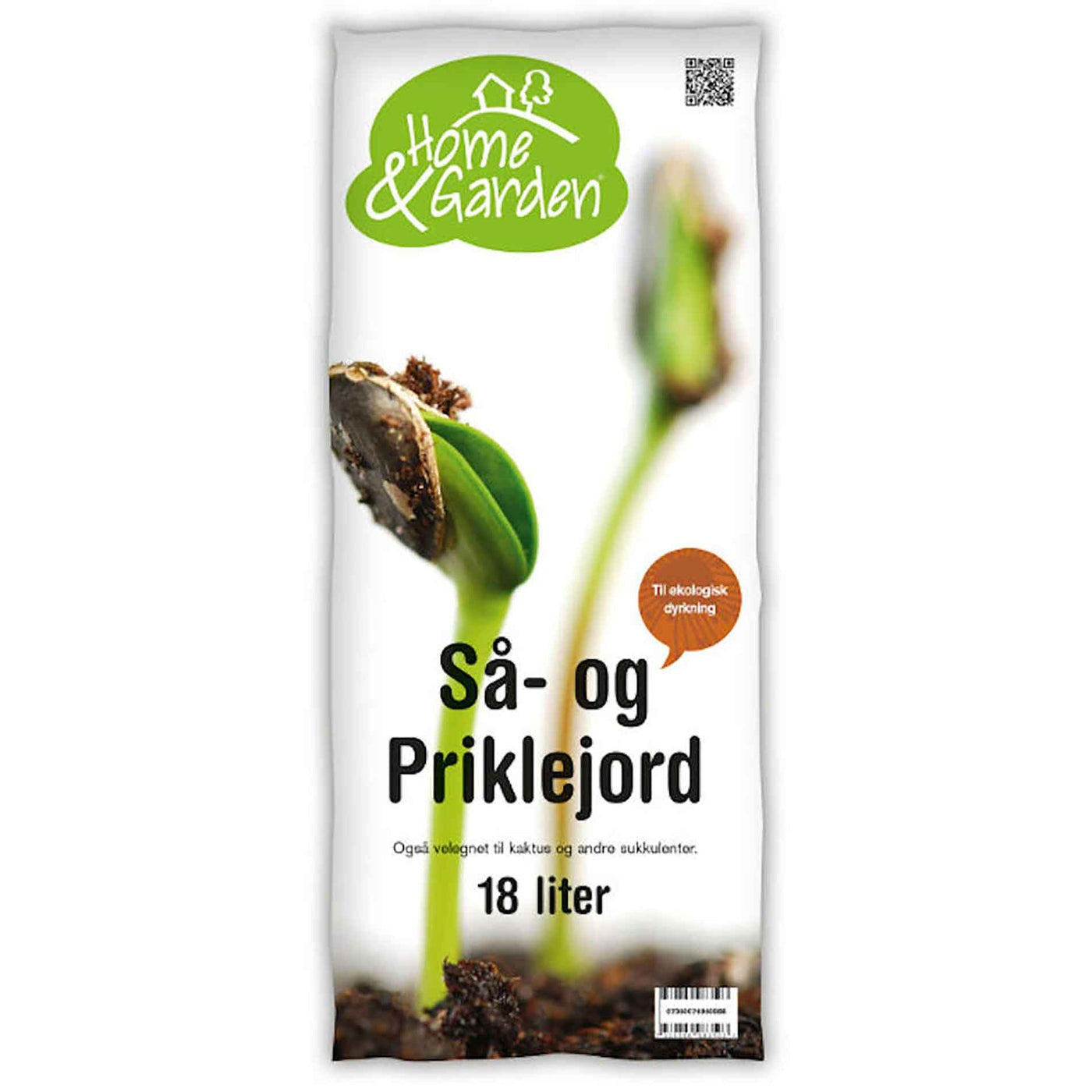 Priklejord KRAV H&G, 18 L, til såning og planteservice.