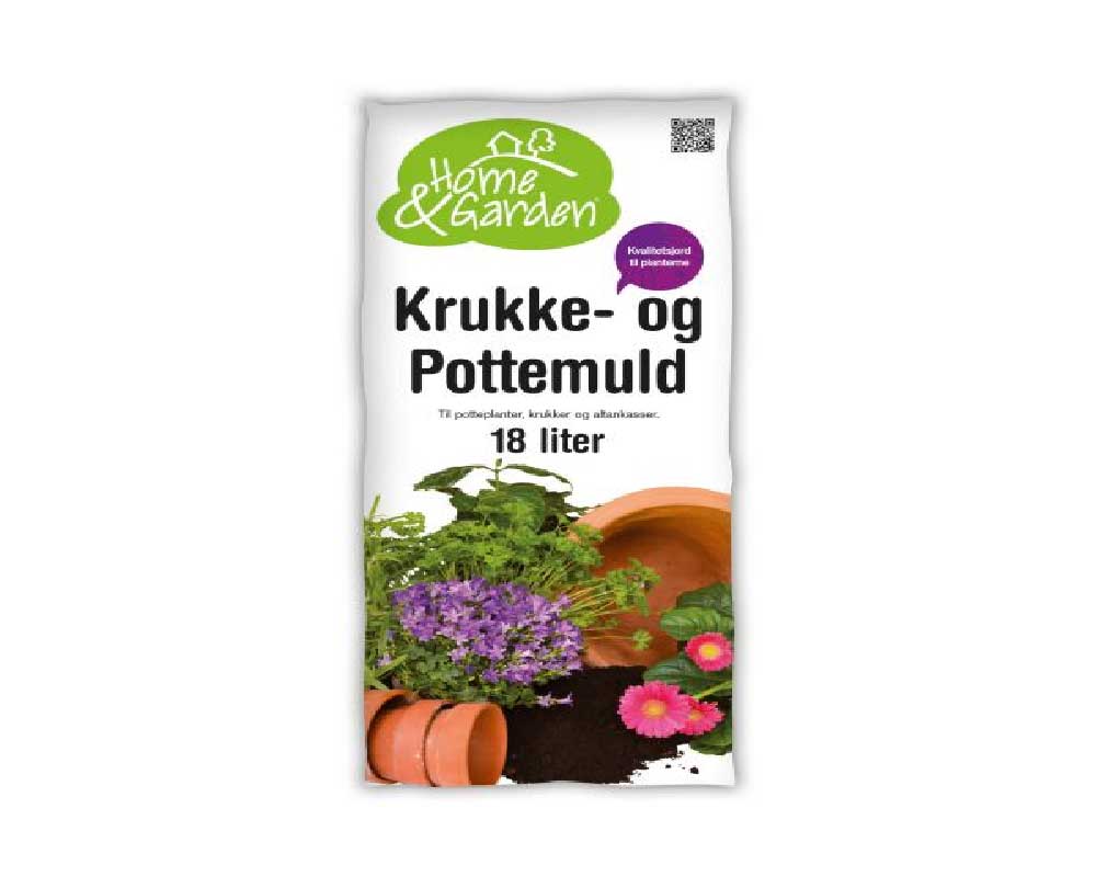 Krukke- og pottemuld H&G, 18 L.
