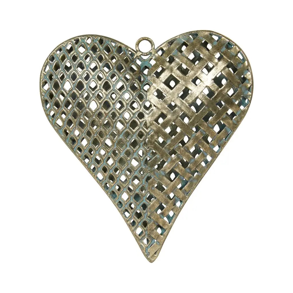 Hjerte 18x4,5x20cm metal
