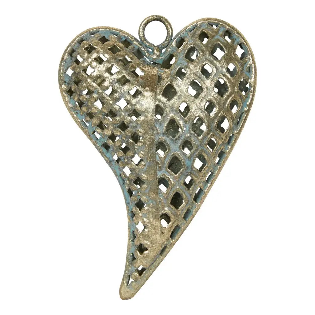Hjerte 9x3x13cm metal
