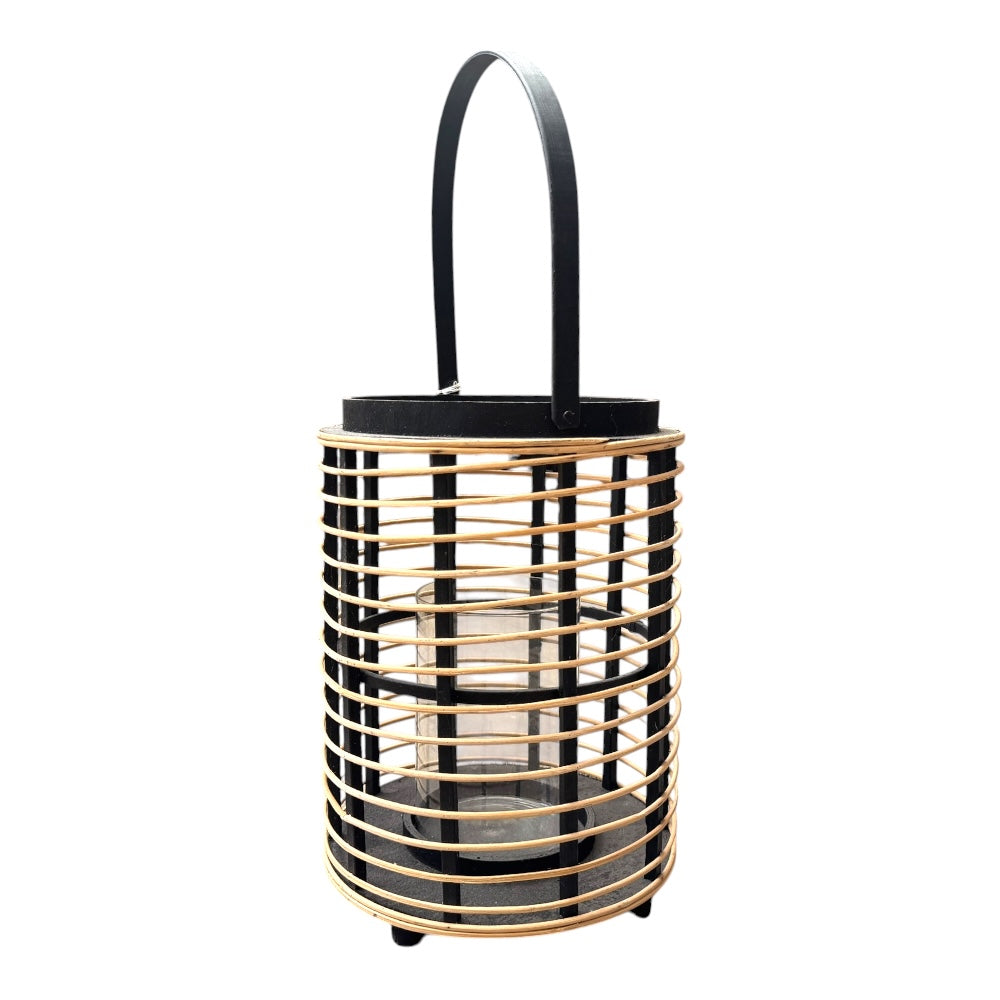Jonas lanterne, sort - h35xd25,5cm