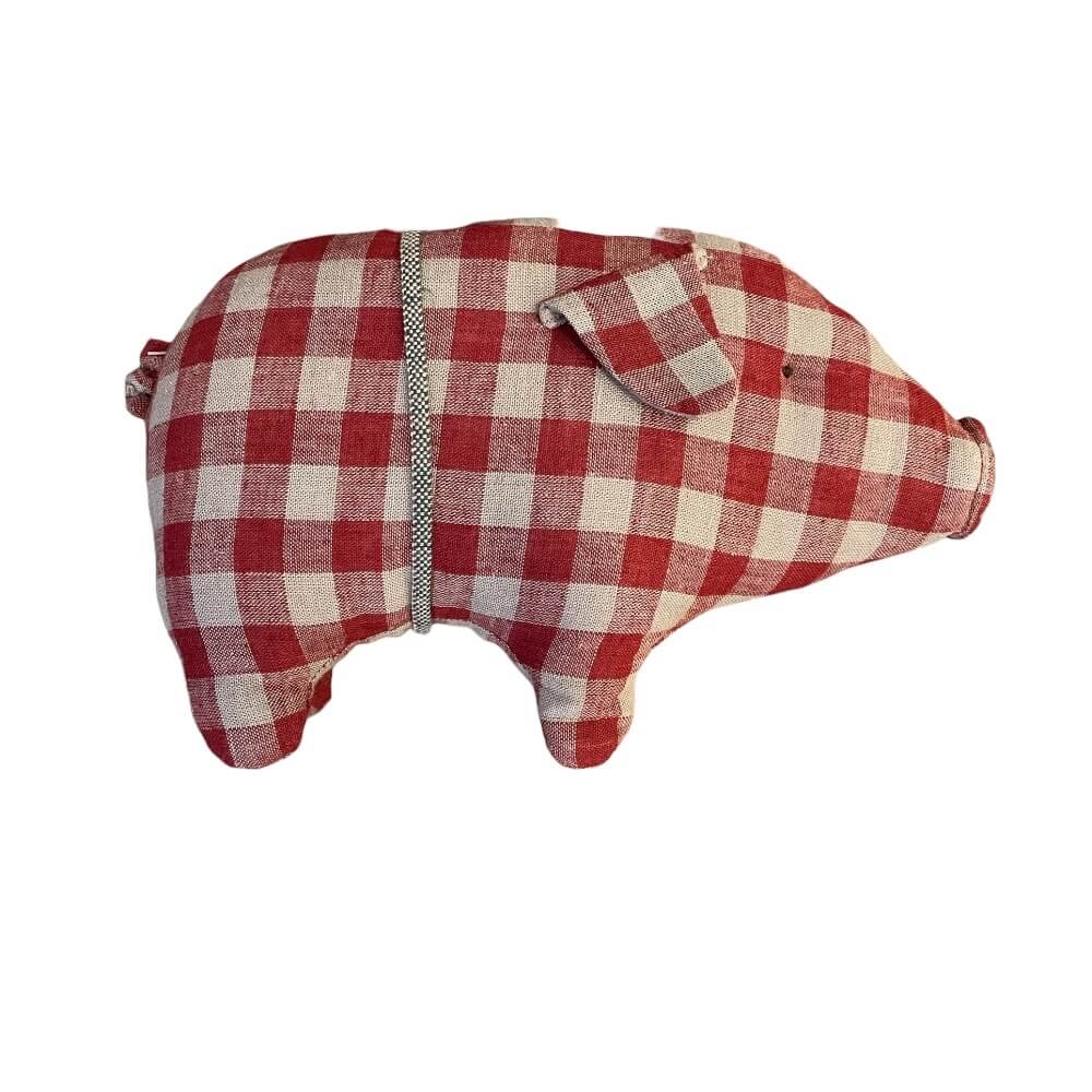 Maileg Gris rød tern, lille