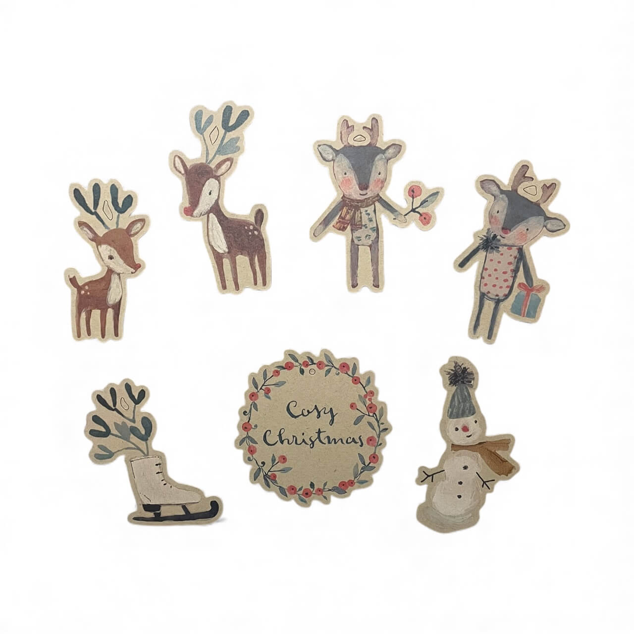 Maileg til og fra kort grå – smuk og personlig gaveindpakning