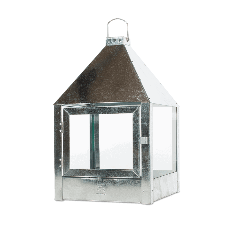 Mega Quadro Lantern - stor lantern med galvaniseret design.