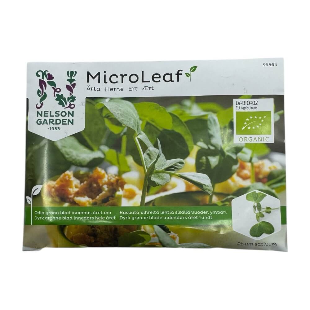 Mikro grønt, ært, Organic