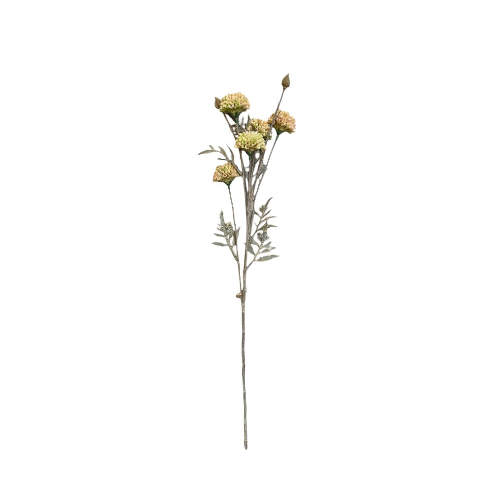 Mum spray stilk, pink - kunstig blomst