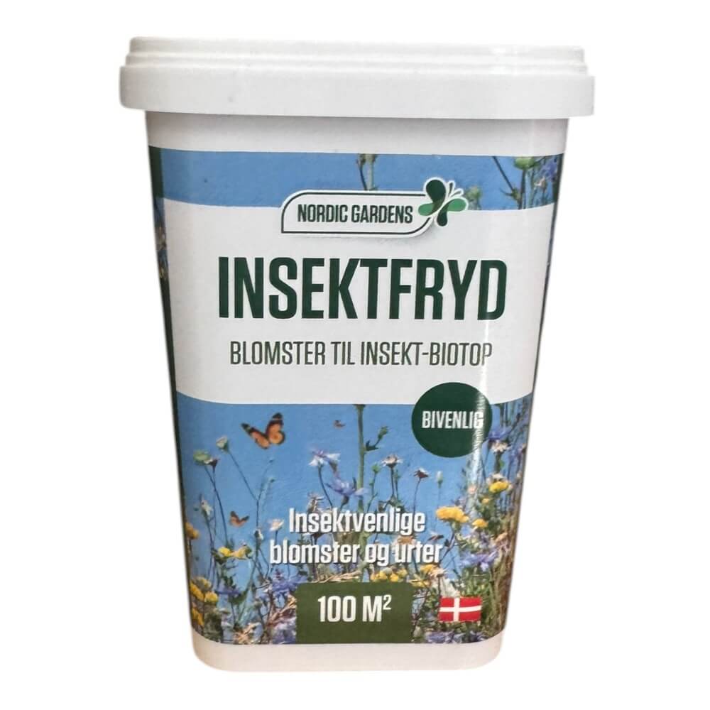 Insektfryd – 100 m² insektvenlige blomster og urter