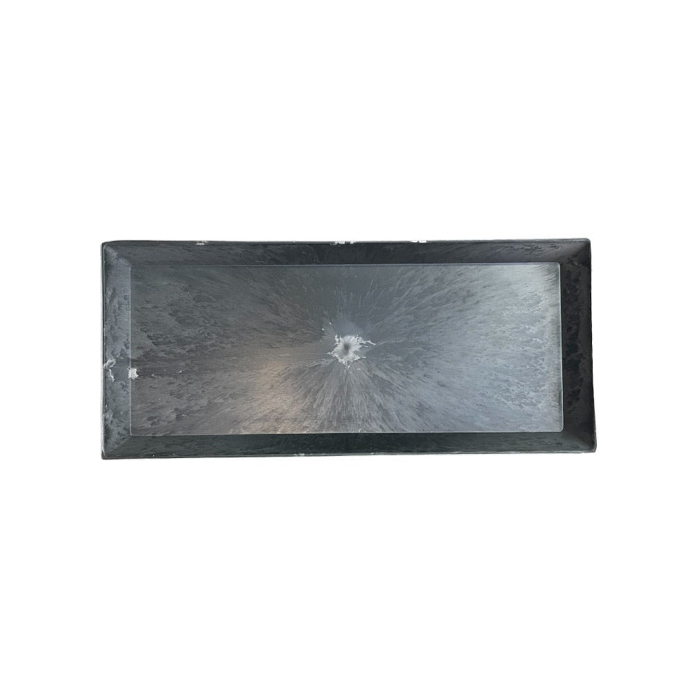 Plantefad, plast, 27x12cm -antikgrå