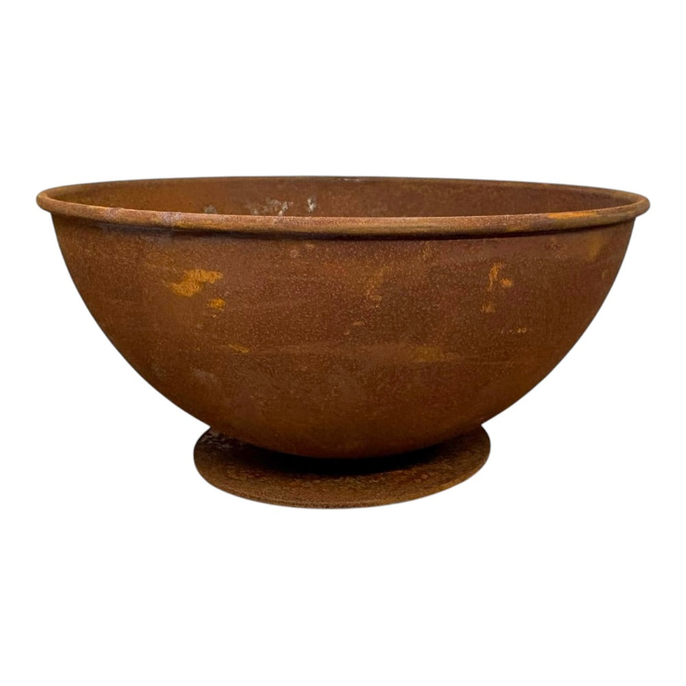 Planteskål på fod, 18x9 cm - rusty