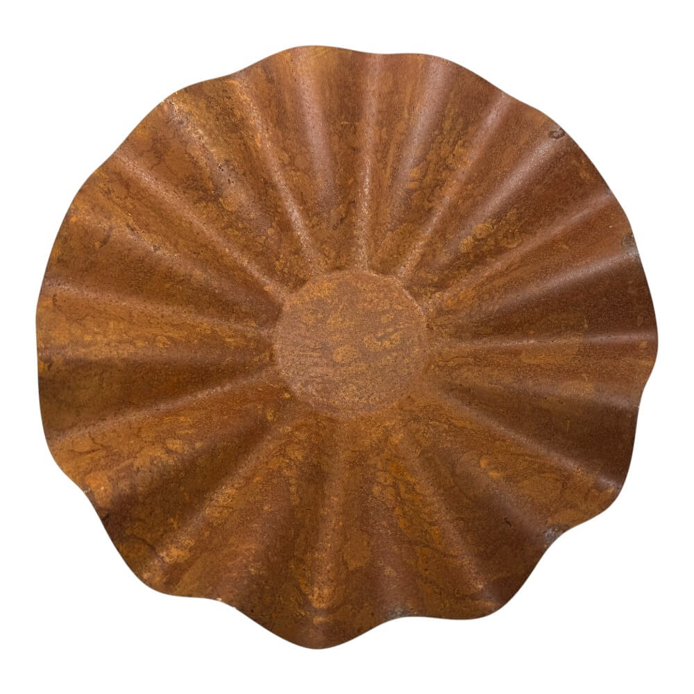 Planteskål, ø24x7 cm - rust