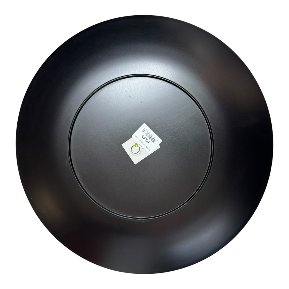 Rundt fad, Poly metal, Ø44,5xH6 cm - oliven