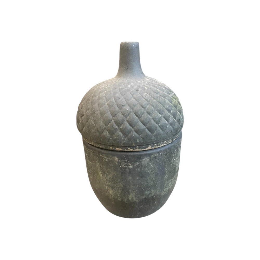 POPPY koglepynt med låg - CHOKO PATINA - ø12,5x19 cm fra Bgreen