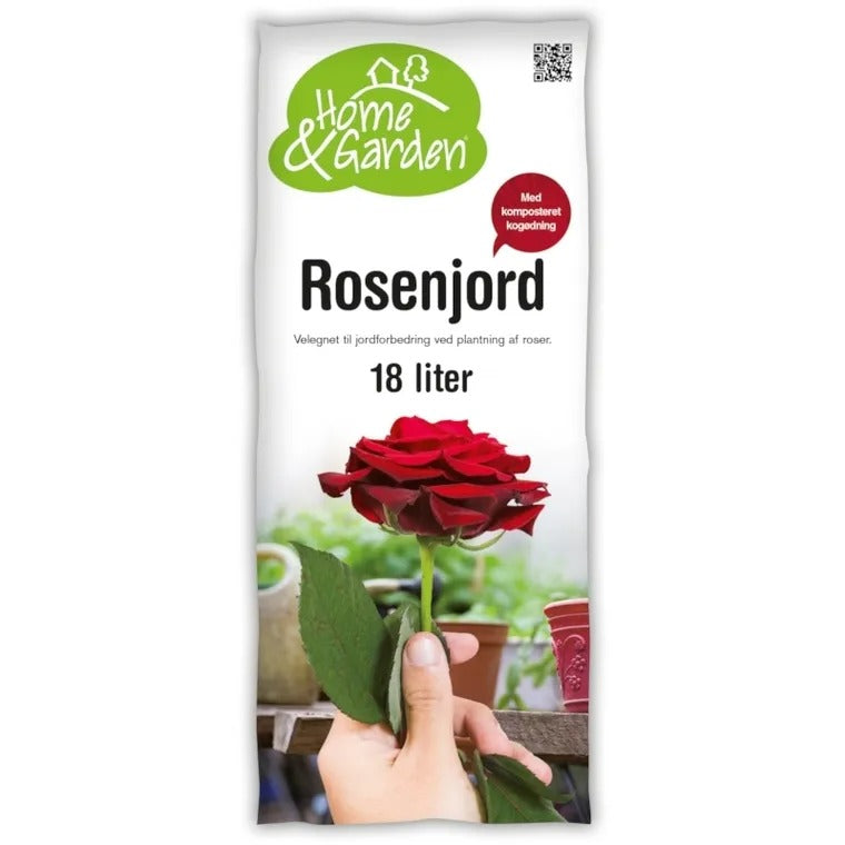 Rosenjord H&G, 18 liter, til plantevækst.