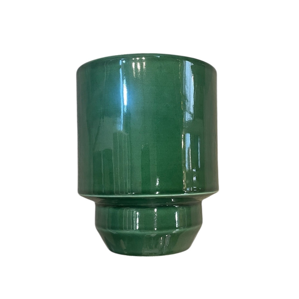 The Hoff Pot GLAZED: Emerald Green, 14 cm, Potte