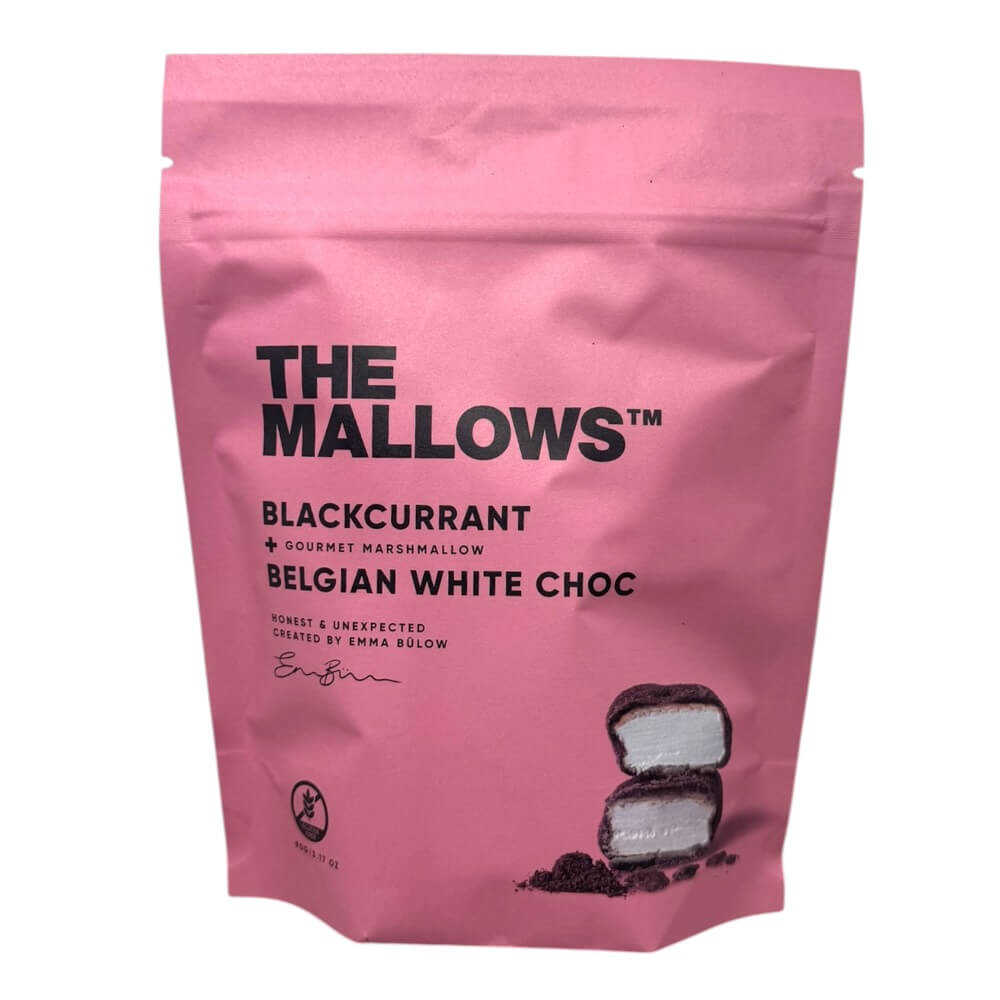 The Mallows Black Currant Belgian White Choc