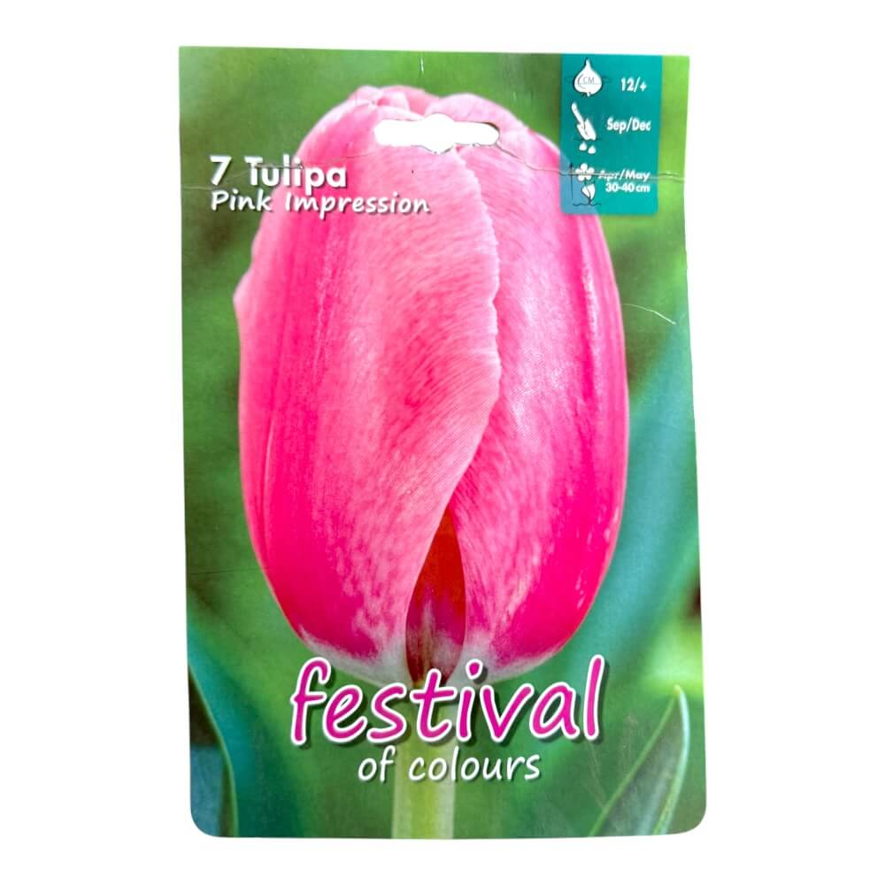 Tulipanløg, Tulips ´Pink Impression´ - 7 stk.