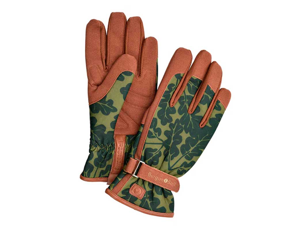 Havehandske - Oak Leaf - Moss - S/M