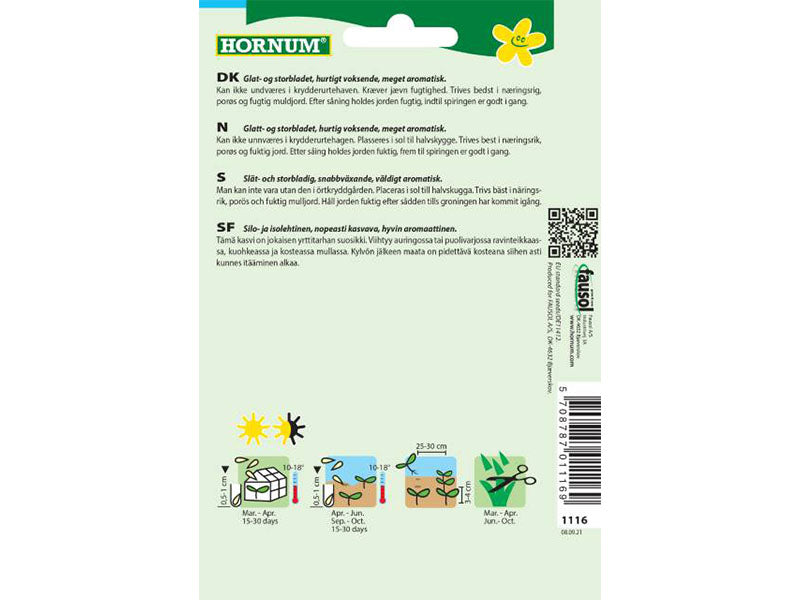 Frø pose, Persille, Glatbl., Gigante d'Italia (D)