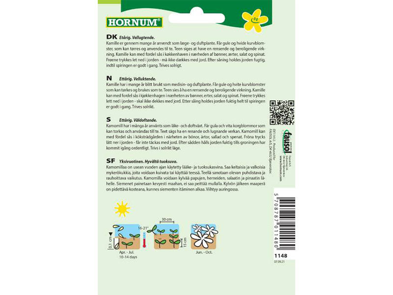 Frø pose, Kamille, Vellugtende, Zloty Lan (C)