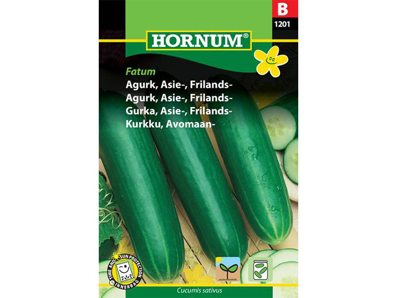 Frøpose med agurk, Asie- og Fatum-frilandsvariant.