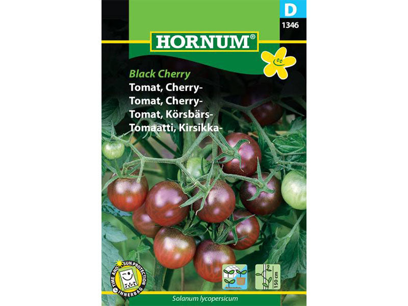 Frøpose med tomat, Cherry Black Cherry.