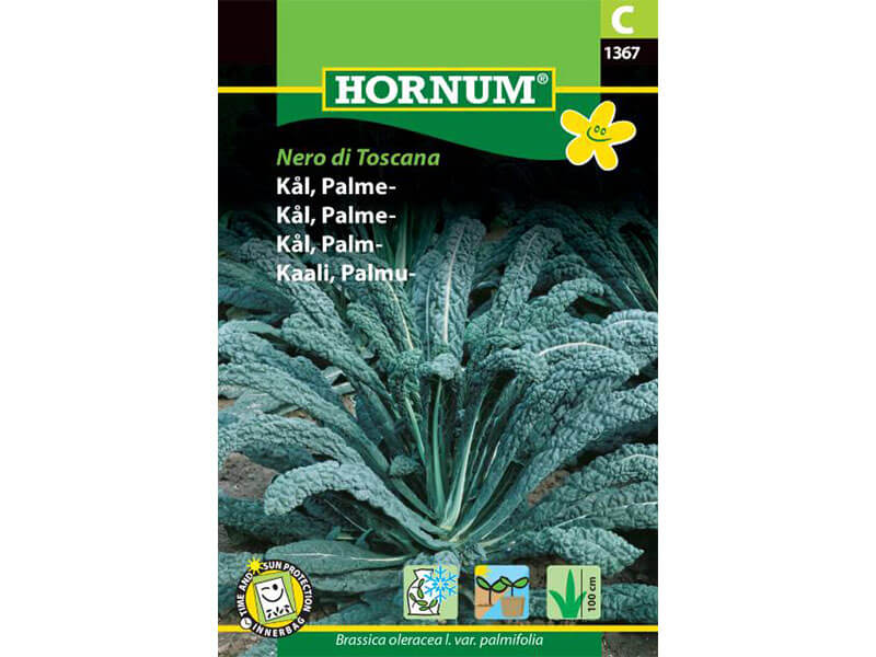 Frøpose med kål variété, Palme, Nero di Toscana.